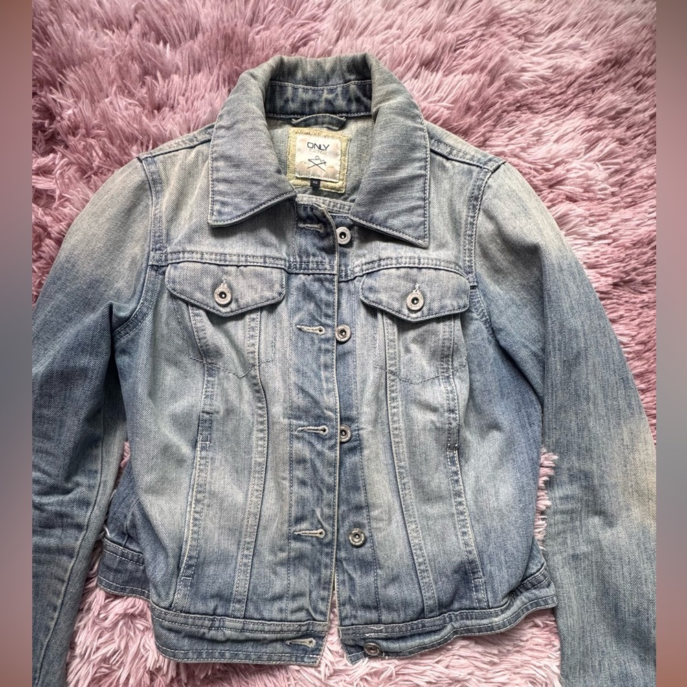 ONLY Faded Blue Denim Jacket